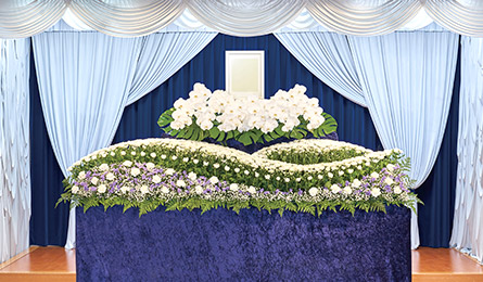 ハイグレードプラン 花祭壇 紫