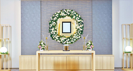 シンプル家族葬【アレンジ花祭壇】