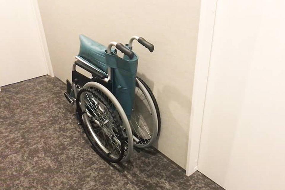 【バリアフリー】車椅子も完備