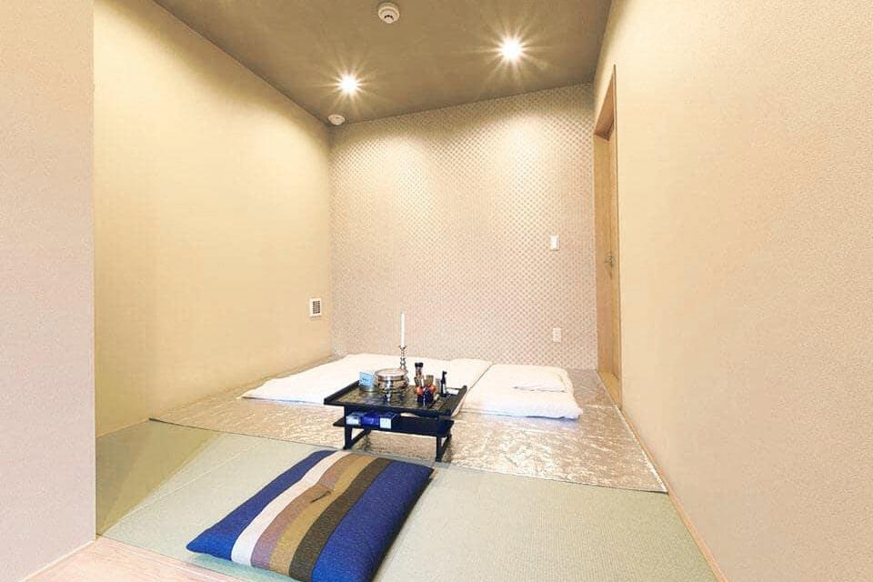 【安置室】畳の部屋にお布団で安置します