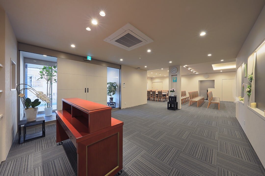 家族葬のファミーユ 上熊本ホール　受付（15/18枚）