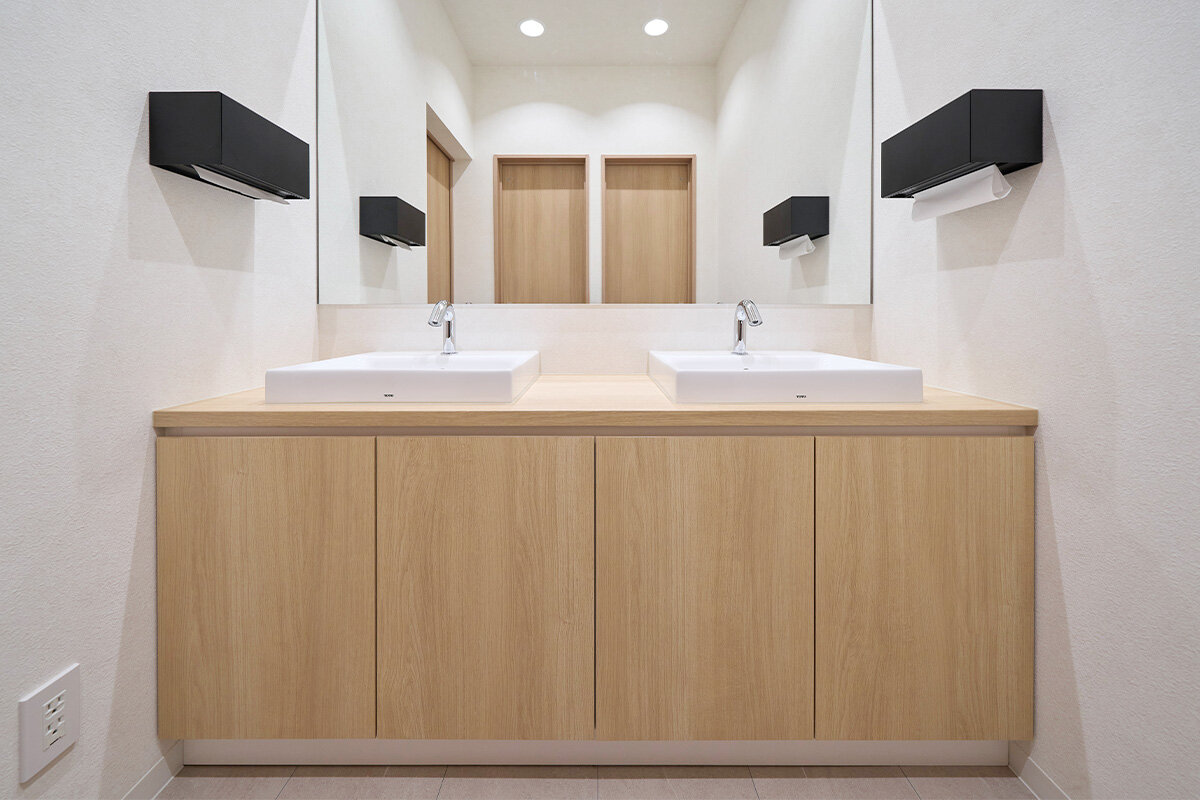 家族葬のファミーユ 船橋習志野台ホール　手洗いスペース（9/20枚）